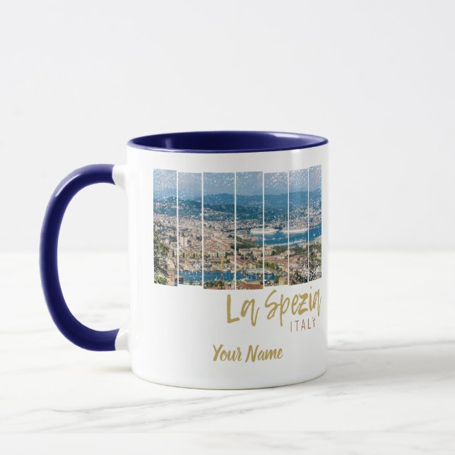 Caneca La Spezia Liguria Itália Vintage Souvenir (Esquerda)