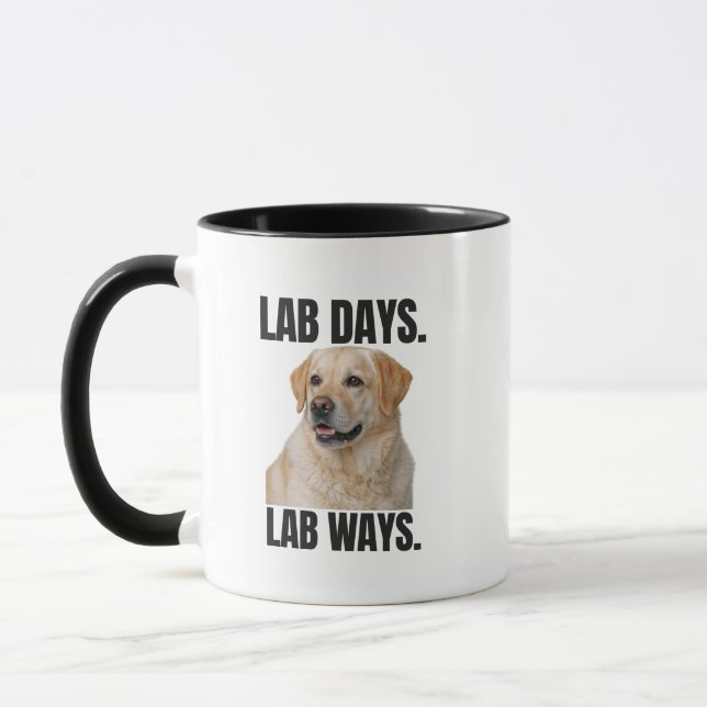 Caneca Lab Days Lab Ways – Yellow Labrador Coffee (Esquerda)