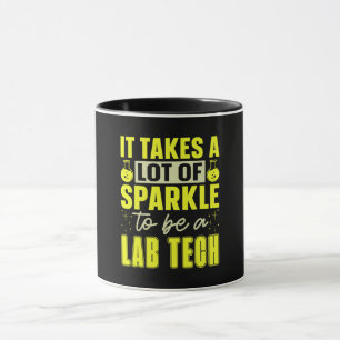 Caneca Lab Tech Leva Muito Técnico Laboratorial