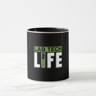 Caneca Lab Tech Life Laboratory Technician Science