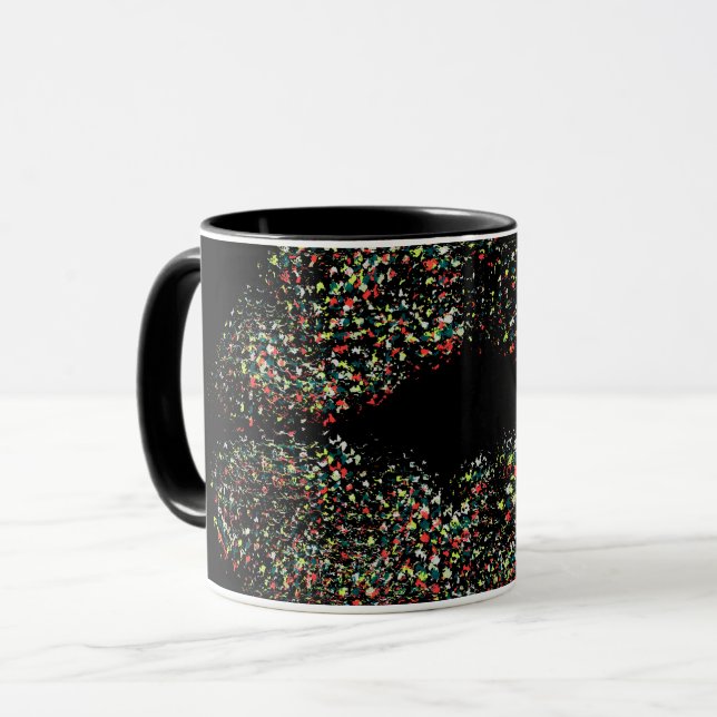 Caneca Lábios Coloridos de pop Art (Frente Esquerda)