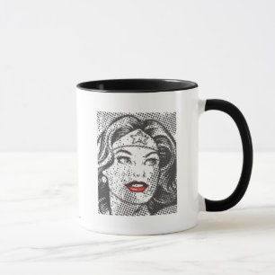 Caneca Lábios Vermelhos da Mulher Maravilha
