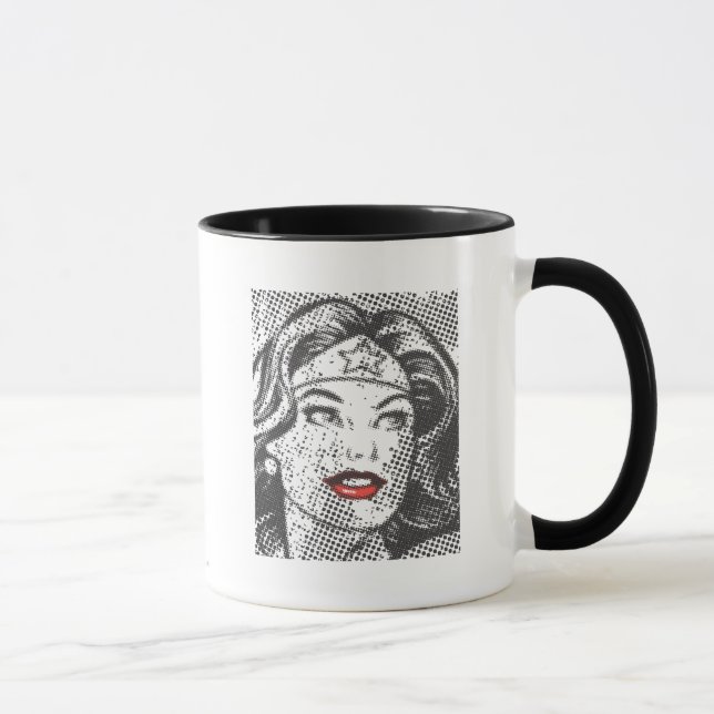 Caneca Lábios Vermelhos da Mulher Maravilha (Direita)