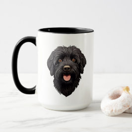 Caneca Labradoodle Black Dog