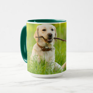Caneca Labrador Amarelo Reproduz Feixe