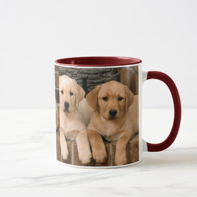 Caneca Labrador retriever amarelo (Direita)