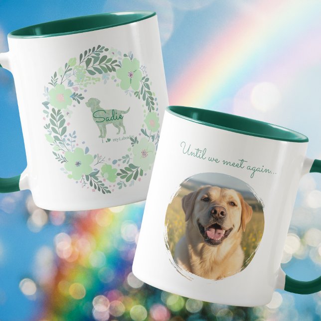 Caneca Labrador Retriever Custom Memorial Mug with Photo (Criador carregado)