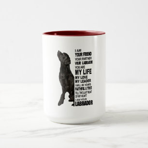 Caneca Labrador Retriever Oferece Imagem Face A Laborató