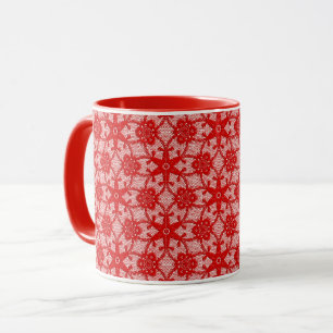 Caneca Lace antigo - Vermelho Lipstick