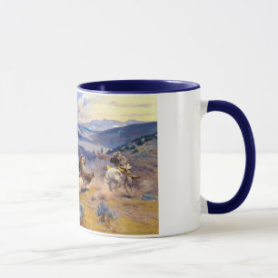 Caneca Laços de Charles M. Russell e Cavalo rápido (191