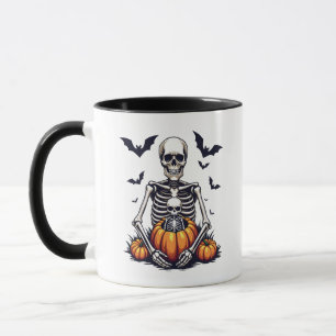 Caneca Lacrimejo Halloween Gravidez Esqueleto Gravidez