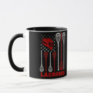 Caneca Lacrosse American Flag Lax Sport