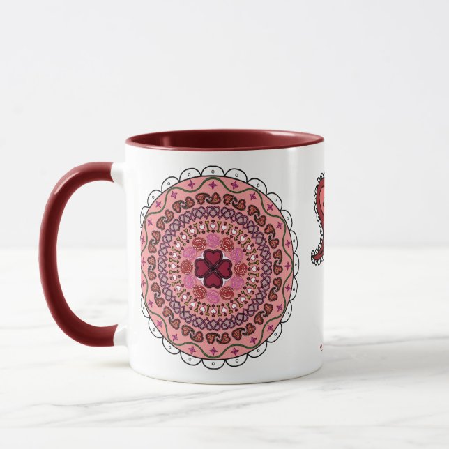 Caneca Lacy Dia de os namorados Mug (Esquerda)
