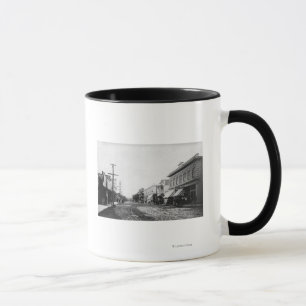 Caneca Lado, Oregon Main Street View Fotografia