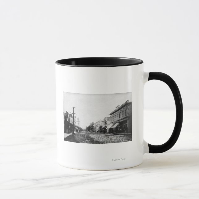 Caneca Lado, Oregon Main Street View Fotografia (Direita)