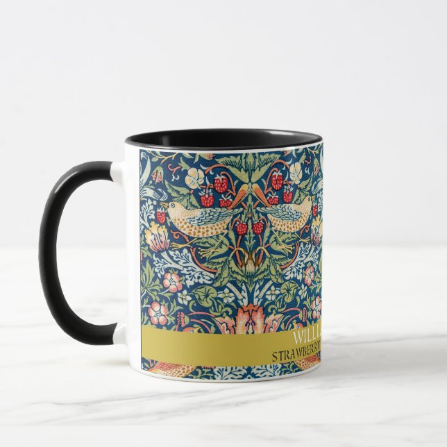 Caneca Ladrão de morango - Design de William Morris (Esquerda)