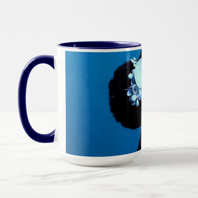 Caneca Lady Blue Postcard (Esquerda)