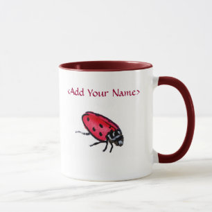 Caneca Lady Bug Mug (Personalizar com Nome)