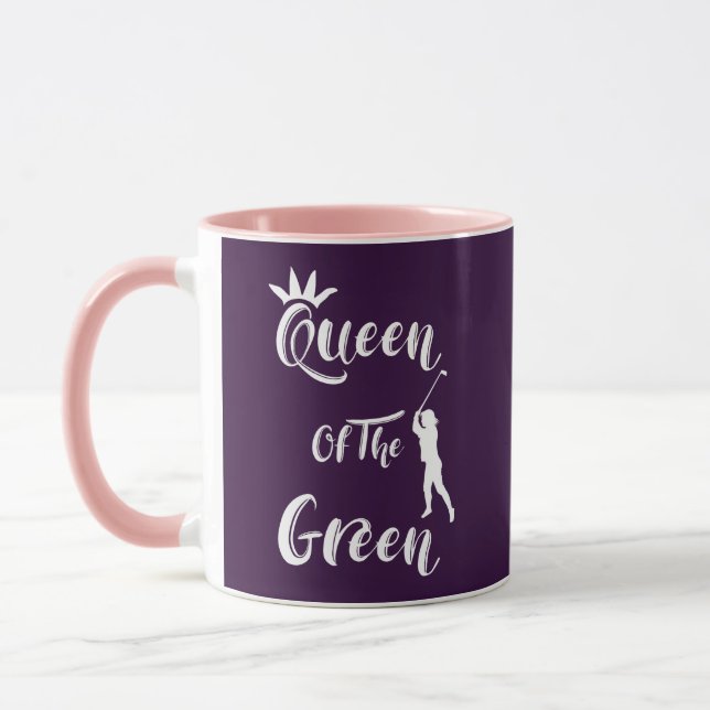 Caneca Lady Golfers, Rainha Divertida Da Cotação Verde (Esquerda)