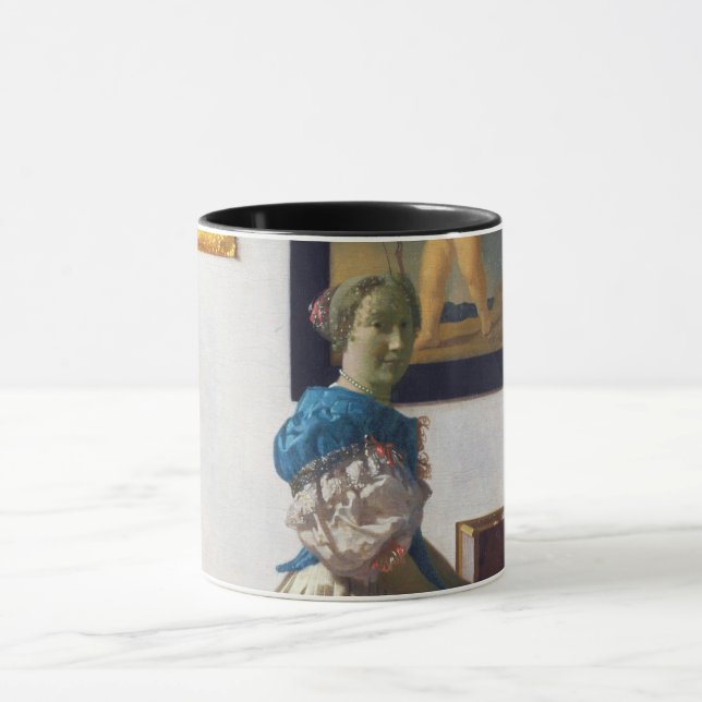 Caneca Lady Standat a Virginal, Johannes Vermeer (Centro)