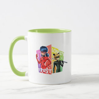 Caneca Ladybug e Cat Noir | Confiança e lealdade