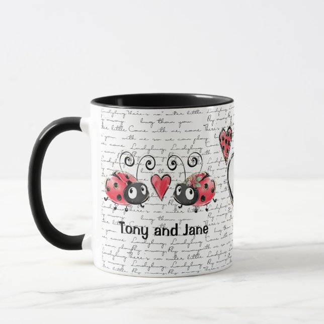 Caneca Ladybug Ladybird design Mug (Esquerda)
