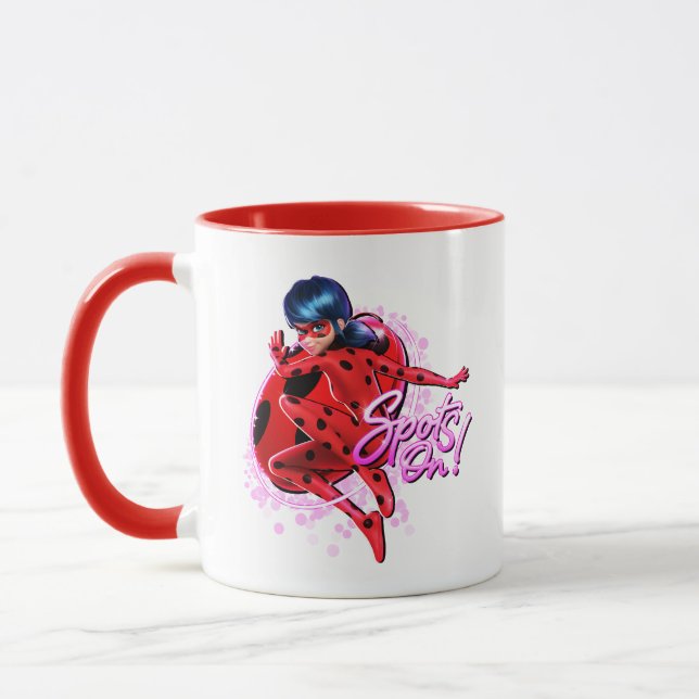 Caneca Ladybug Miraculoso | Pontos No Gráfico (Esquerda)