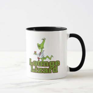 Caneca lagarto de salão cartoon
