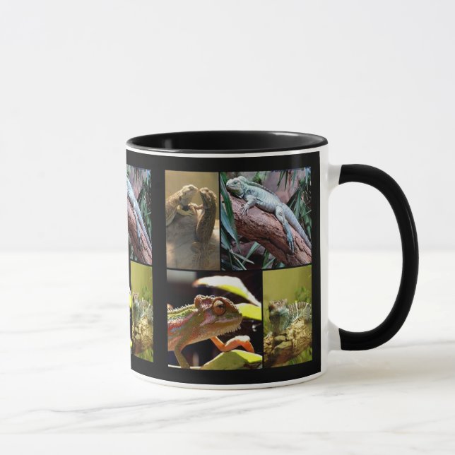Caneca Lagartos de lagartas e camelões (Direita)