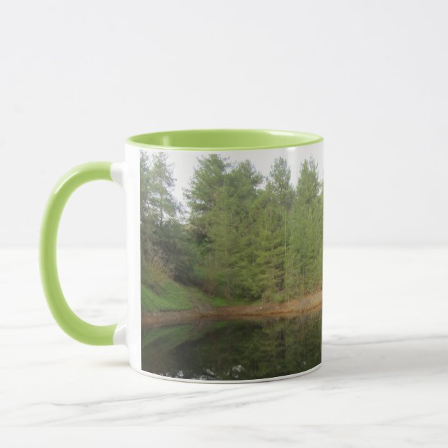 Caneca Lago de Reflexão da Árvore do Pinheiro (Esquerda)