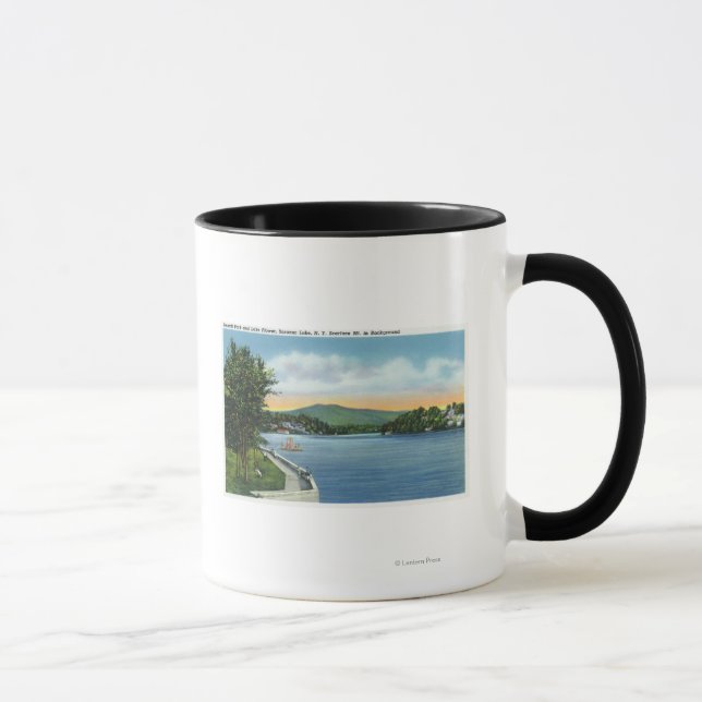 Caneca Lago Flor, Escarface Mt em Distância (Direita)