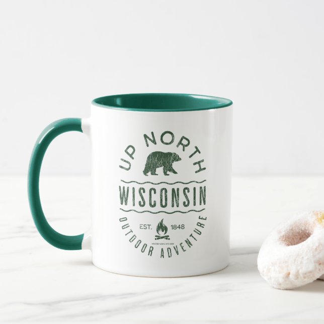 Caneca Lago Norte de Wisconsin (Com Donut)