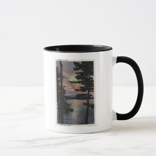 Caneca Lago Payette, ID - Evintide no Lago Scene (Direita)