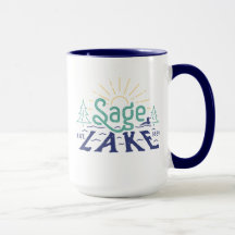 Lago Retro Sage 15oz Mug