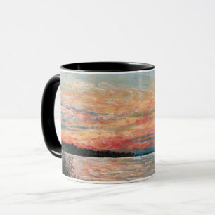 Caneca Lago Sunset Shore Art