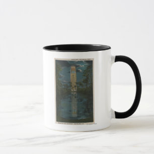 Caneca Lago Wales, FL - vista do lago & do canto Mt.