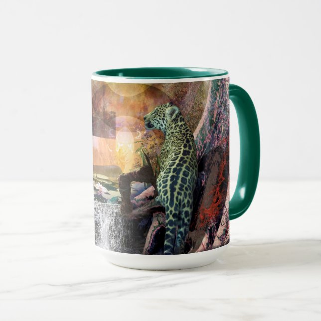 Caneca Lagoa Azul-Leopardo (Frente Esquerda)