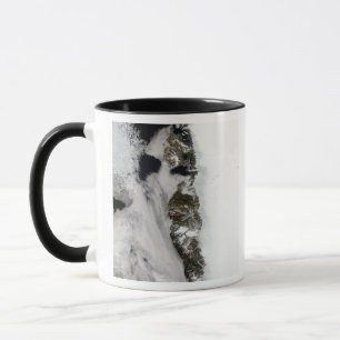 Caneca Lagoas de Meltwater ao longo da costa oeste da Gro