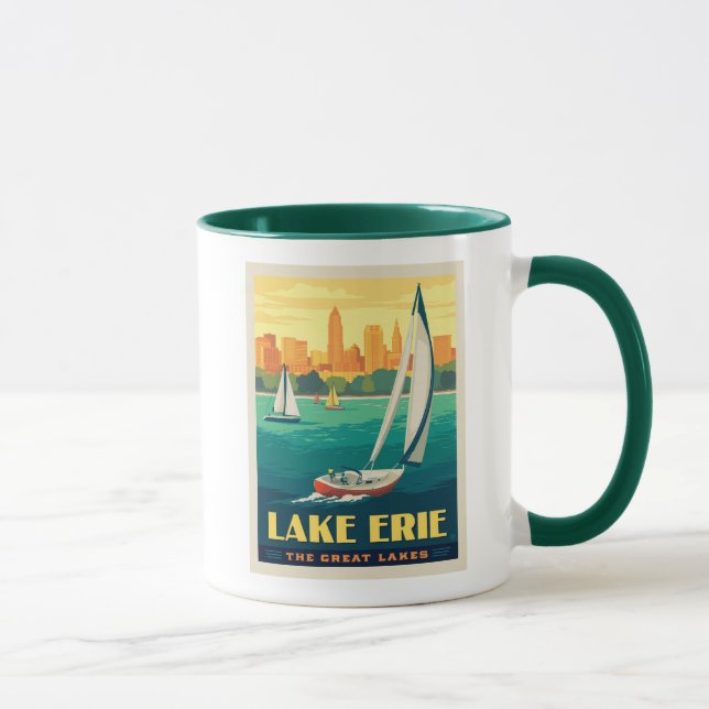 Caneca Lagos excelente | Lago Erie (Direita)