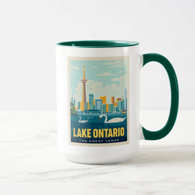 Caneca Lagos excelente | Lago Ontario (Direita)