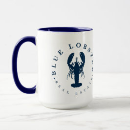 Caneca Lagosta Azul Imobiliário Maine 15oz Grande Mug