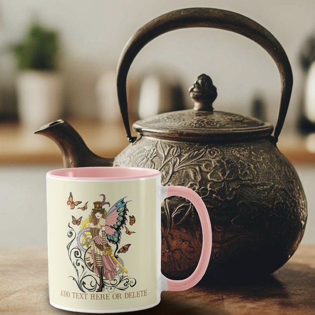 Caneca Lágrimas amarelas de fada de vapor (Criador carregado)