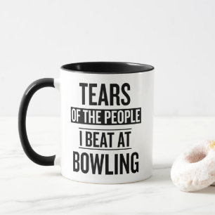 Caneca Lágrimas Das Pessoas Que Derrotei No Boliche