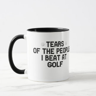 Caneca Lágrimas Das Pessoas Que Eu Bato No Golfe Engraçad