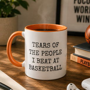 Caneca Lágrimas Das Pessoas Que Eu Derrotei No Basquete