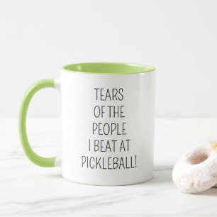 Caneca Lágrimas das Pessoas que Eu Derrotei no Pickleball
