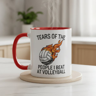 Caneca Lágrimas das Pessoas que eu espanco no voleibol