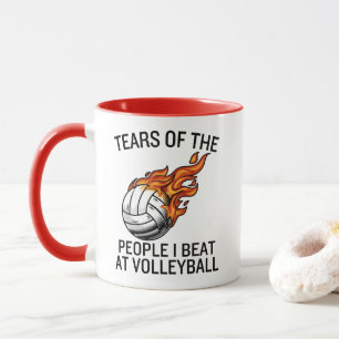 Caneca Lágrimas das Pessoas que eu espanco no voleibol