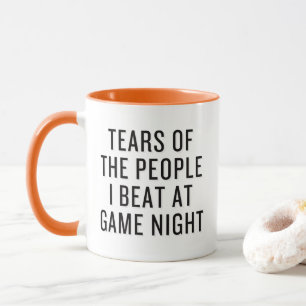 Caneca Lágrimas das Pessoas que eu venci no Game Night En