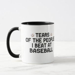 Caneca Lágrimas Das Pessoas Que Ganhei No Beisebol Engraç